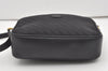 Authentic GUCCI Shoulder Cross Body Bag Purse Canvas Leather Black Junk 0575J