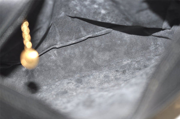 Authentic GUCCI Shoulder Cross Body Bag Purse Canvas Leather Black Junk 0575J