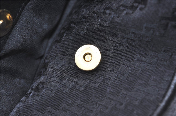 Authentic GUCCI Shoulder Cross Body Bag Purse Canvas Leather Black Junk 0575J