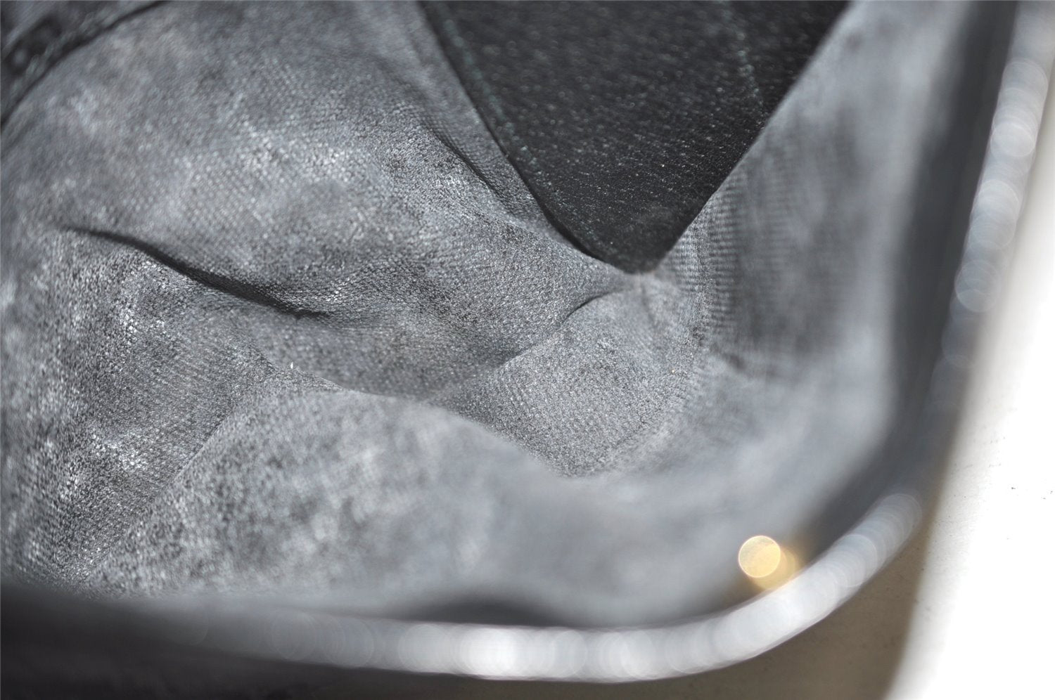 Authentic GUCCI Shoulder Cross Body Bag Purse Canvas Leather Black Junk 0575J