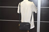 Authentic GUCCI Shoulder Cross Body Bag Purse Canvas Leather Black Junk 0575J