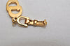 Authentic Christian Dior Vintage Logo Motif Chain Bracelet Gold Tone CD 0575K