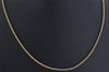 Authentic Christian Dior Gold Tone Chain Pendant Necklace CD 0577K