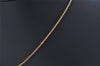 Authentic Christian Dior Gold Tone Chain Pendant Necklace CD 0577K