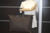 Auth FENDI Vintage Zucchino Travel Boston Bag Canvas Leather Brown Junk 0578J