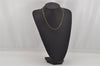 Authentic Christian Dior Vintage Gold Tone Chain Pendant Necklace CD 0578K