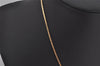 Authentic Christian Dior Vintage Gold Tone Chain Pendant Necklace CD 0578K