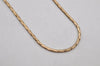 Authentic Christian Dior Vintage Gold Tone Chain Pendant Necklace CD 0578K