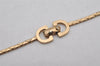 Authentic Christian Dior Vintage Gold Tone Chain Pendant Necklace CD 0578K