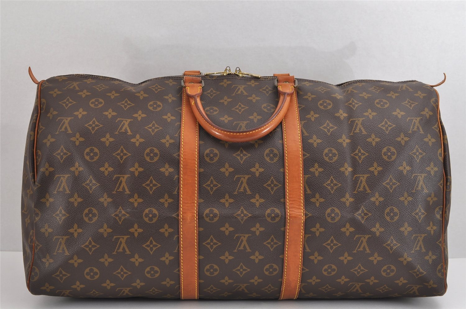 Authentic Louis Vuitton Monogram Keepall 55 Travel Boston Bag M41424 LV 0579J