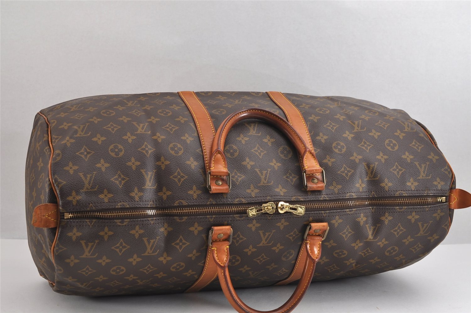 Authentic Louis Vuitton Monogram Keepall 55 Travel Boston Bag M41424 LV 0579J