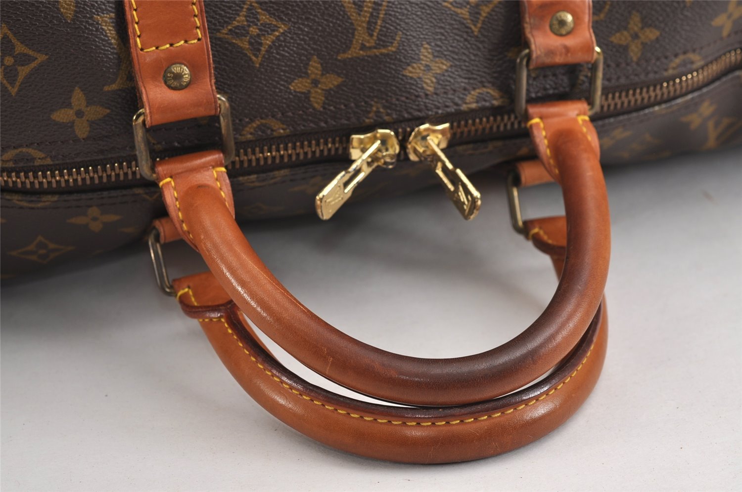 Authentic Louis Vuitton Monogram Keepall 55 Travel Boston Bag M41424 LV 0579J