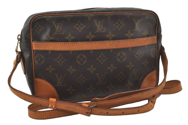 Authentic Louis Vuitton Monogram Trocadero 27 Shoulder Cross Bag M51274 LV 0581J