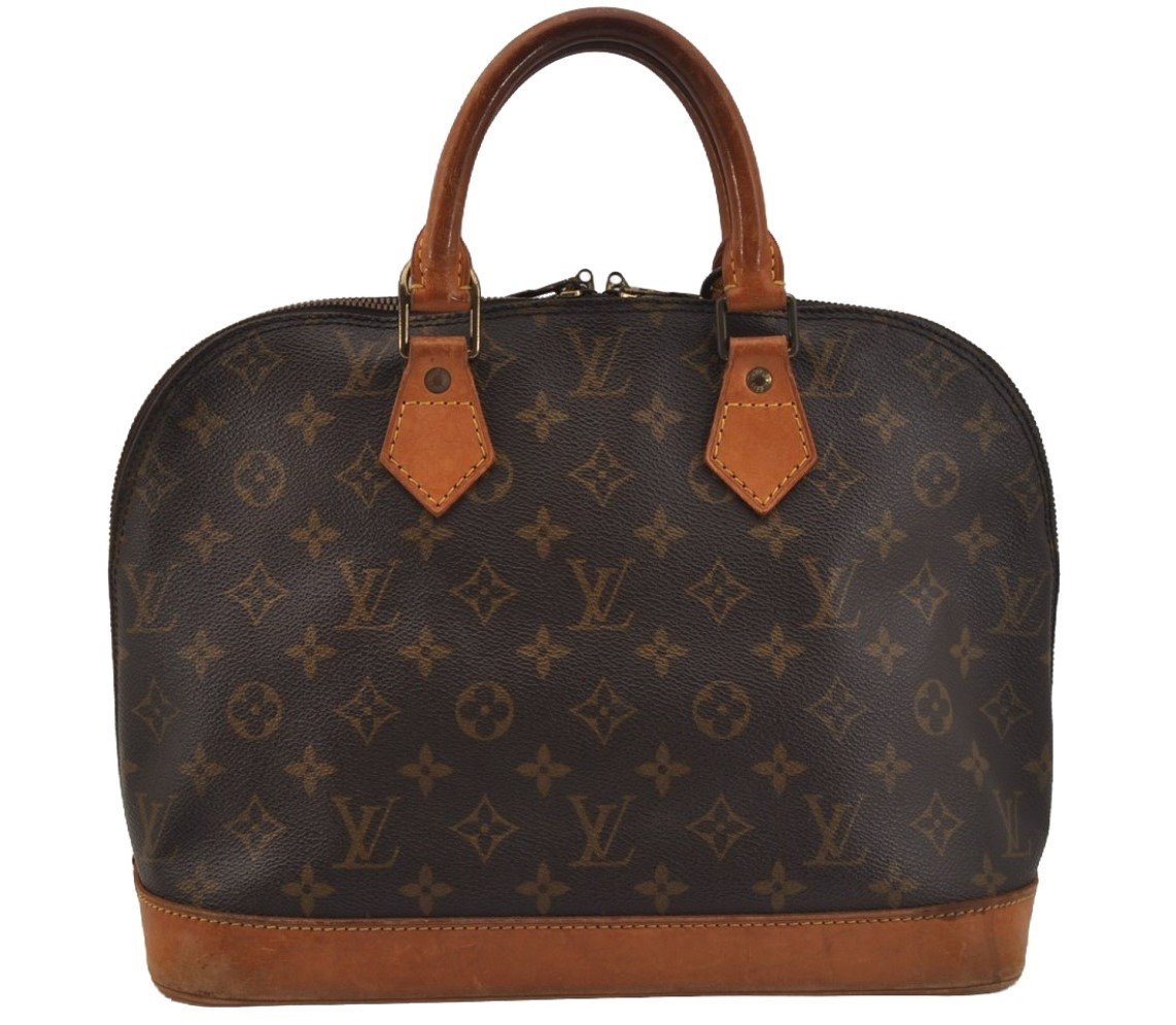 Authentic Louis Vuitton Monogram Alma Hand Bag Purse M51130 LV 0582J