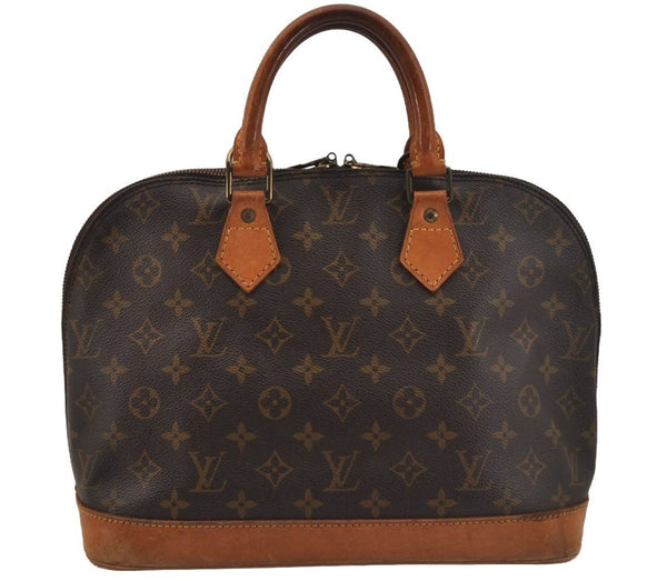 Authentic Louis Vuitton Monogram Alma Hand Bag Purse M51130 LV 0582J