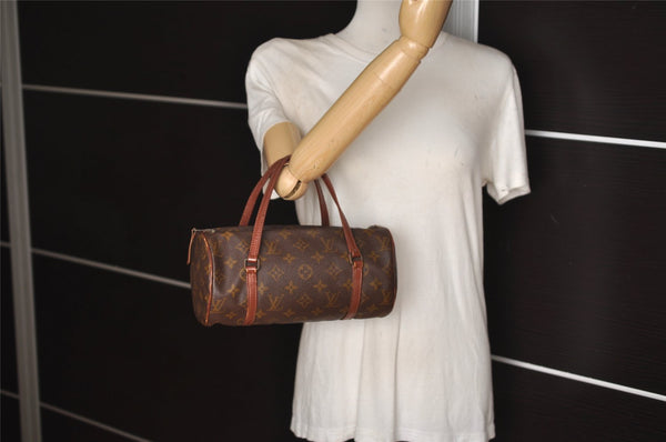 Authentic Louis Vuitton Monogram Papillon 26 Hand Bag Old Model LV Junk 0582K