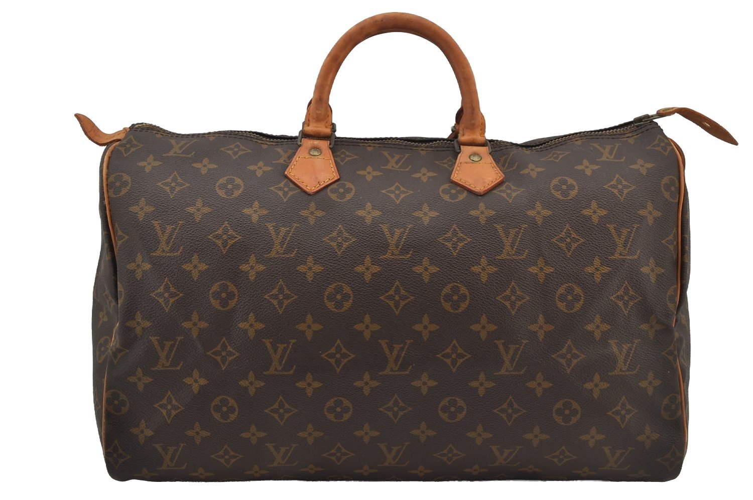 Authentic Louis Vuitton Monogram Speedy 40 Hand Boston Bag M41522 LV 0583J