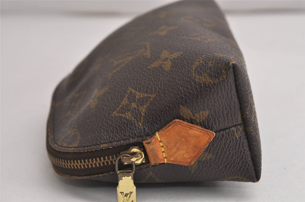 Authentic Louis Vuitton Monogram Pochette Cosmetic Pouch M47515 LV 0583K