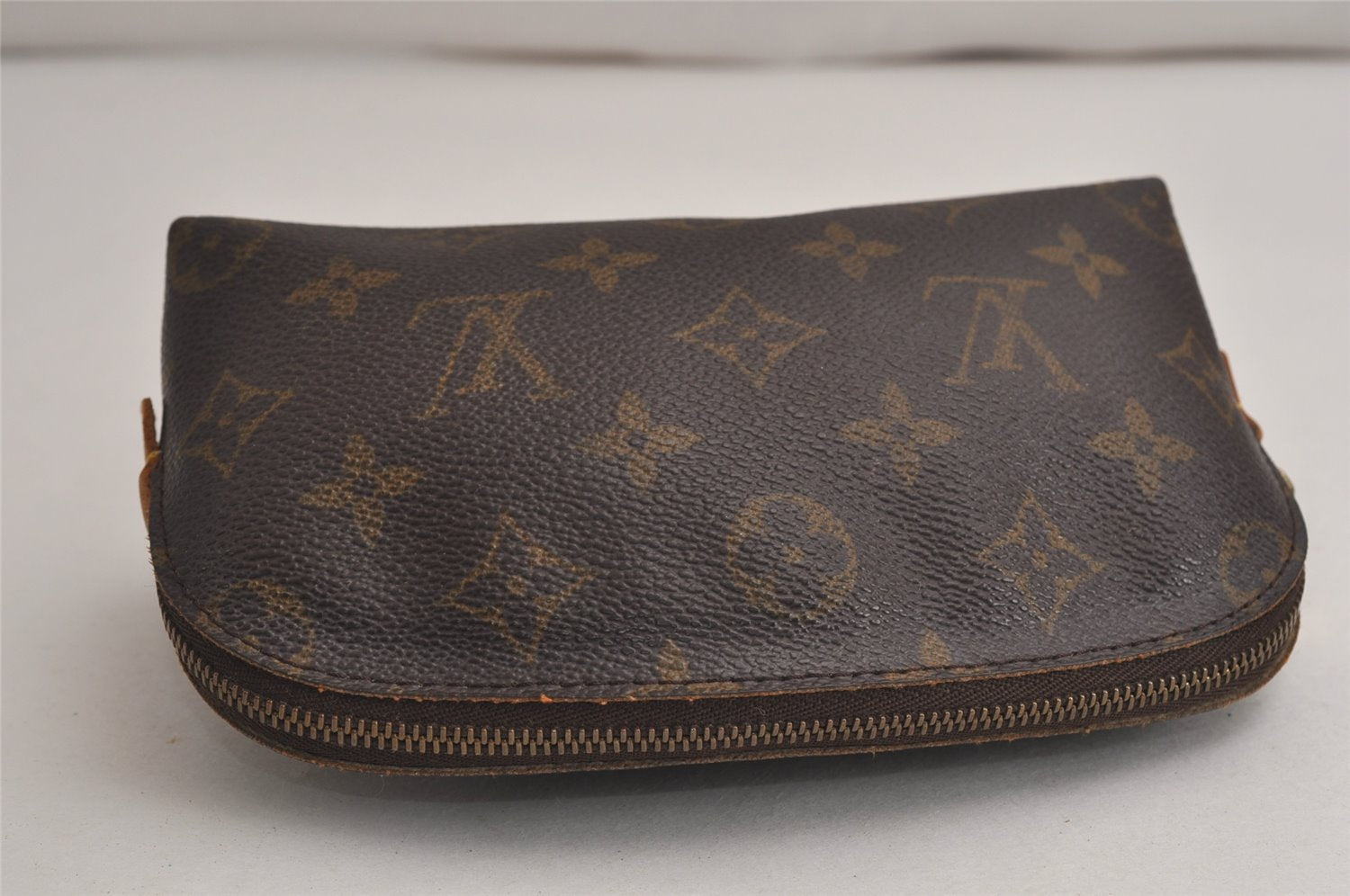 Authentic Louis Vuitton Monogram Pochette Cosmetic Pouch M47515 LV 0583K