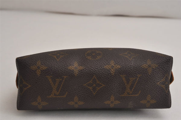 Authentic Louis Vuitton Monogram Pochette Cosmetic Pouch M47515 LV 0583K