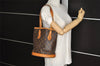Authentic Louis Vuitton Monogram Bucket PM Shoulder Tote Bag M42238 LV 0584J