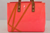 Authentic Louis Vuitton Vernis Fluo Reade PM Hand Bag Pink M91903 LV Junk 0584K