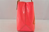 Authentic Louis Vuitton Vernis Fluo Reade PM Hand Bag Pink M91903 LV Junk 0584K