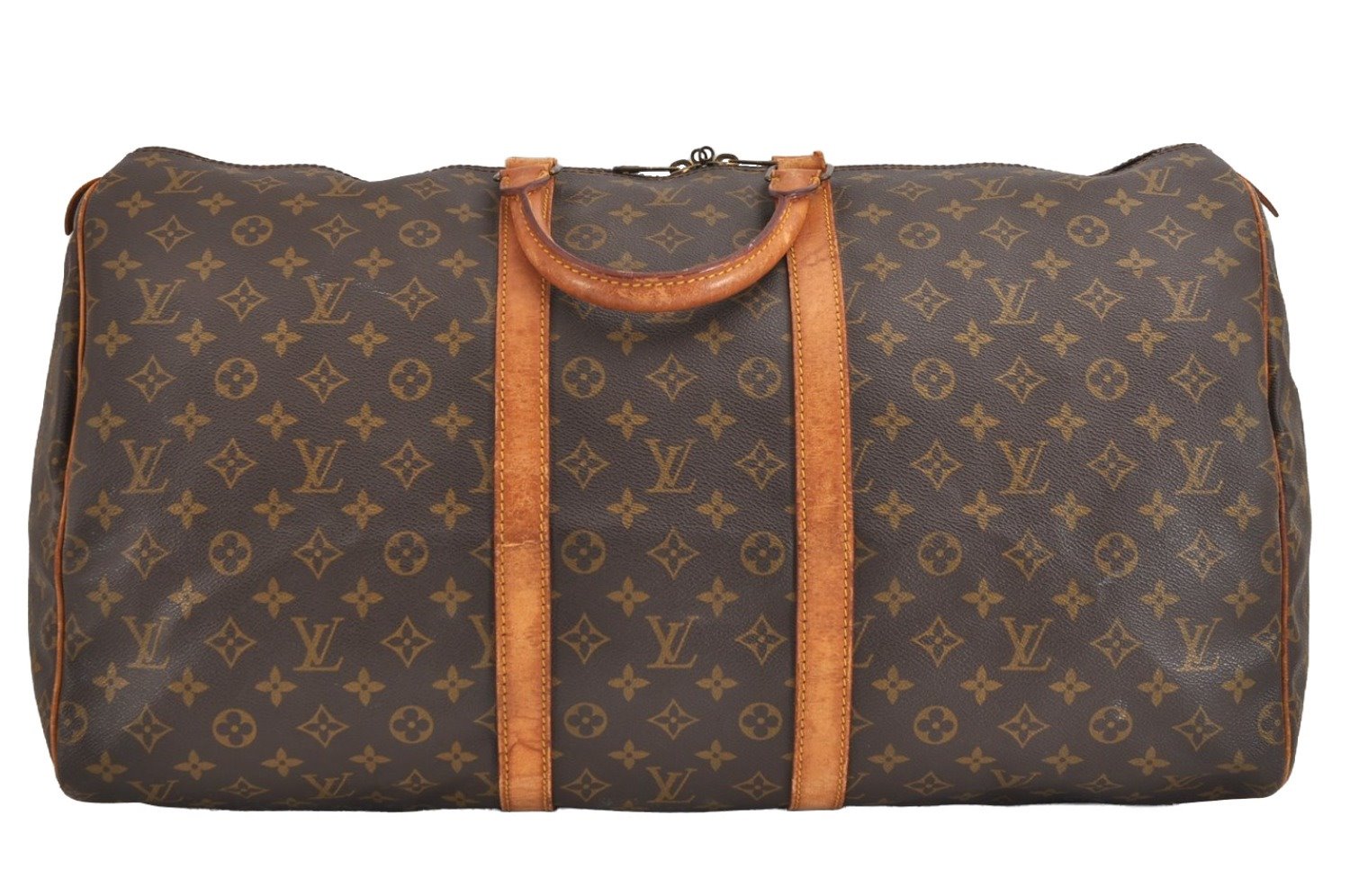 Authentic Louis Vuitton Monogram Keepall 55 Travel Boston Bag M41424 LV 0585J