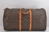 Authentic Louis Vuitton Monogram Keepall 55 Travel Boston Bag M41424 LV 0585J