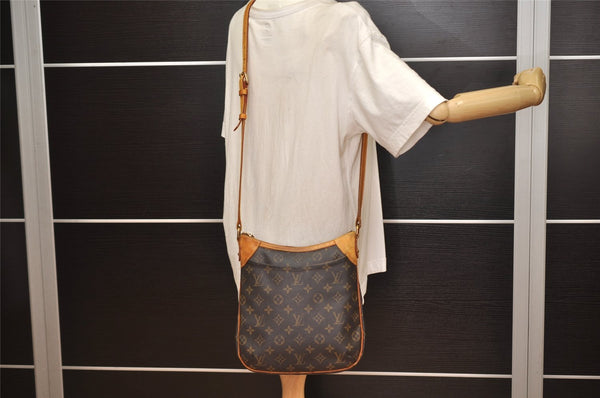 Authentic Louis Vuitton Monogram Odeon PM Shoulder Cross Bag M56390 LV 0585K