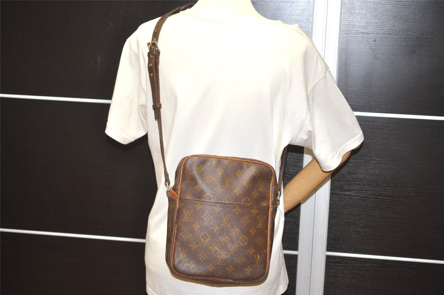 Auth Louis Vuitton Monogram Petit Marceau Shoulder Cross Bag Old Model LV 0586I
