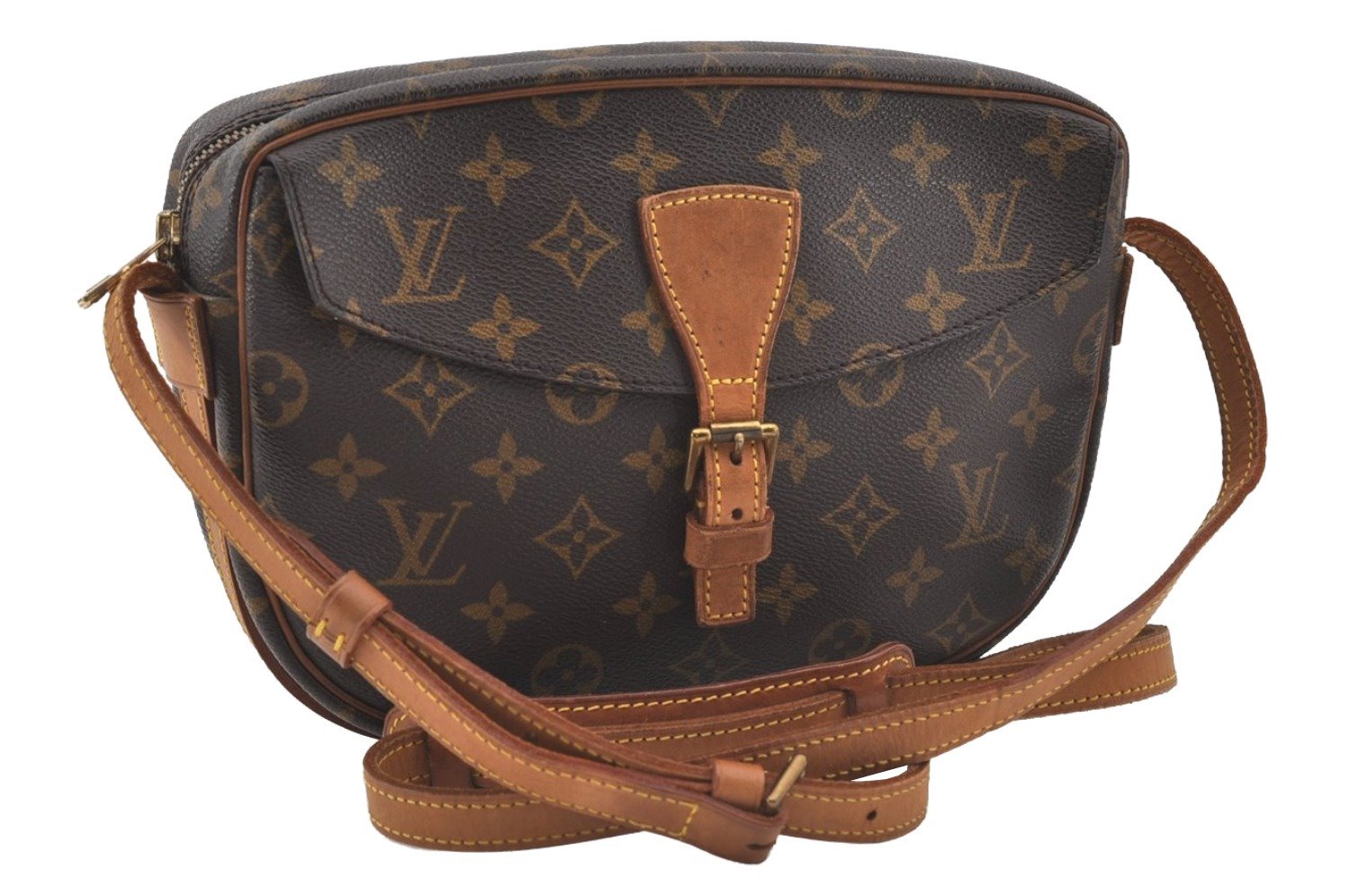 Authentic Louis Vuitton Monogram Jeune Fille MM M51226 Shoulder Cross Bag 0586J