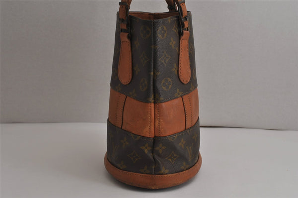 Authentic Louis Vuitton Monogram Bucket PM Shoulder Tote Bag USA Model LV 0587K