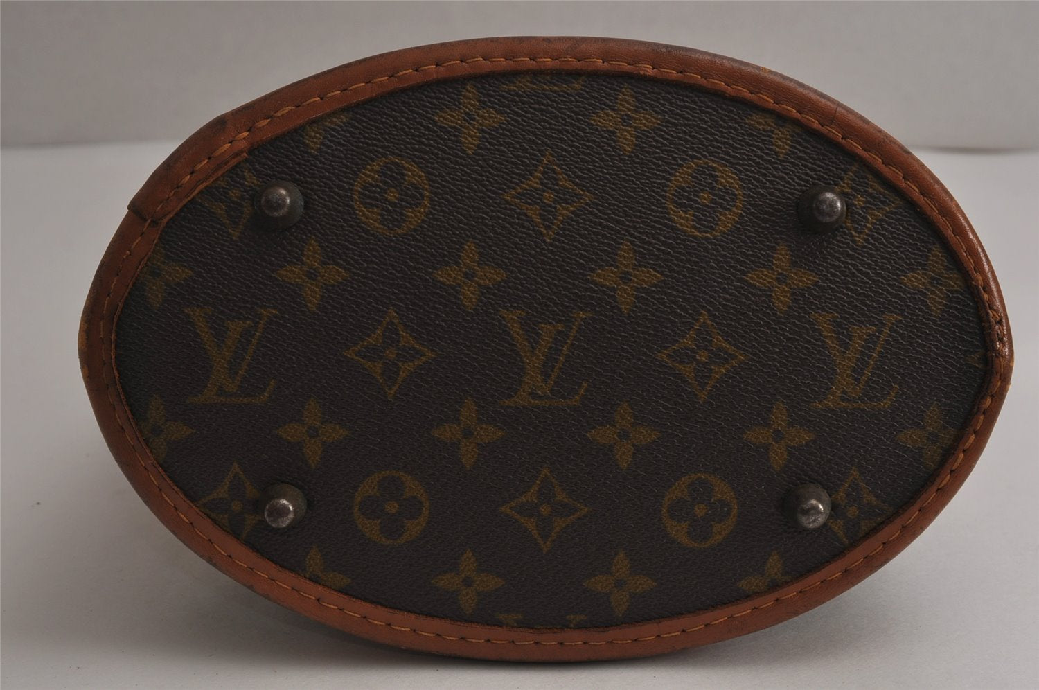 Authentic Louis Vuitton Monogram Bucket PM Shoulder Tote Bag USA Model LV 0587K