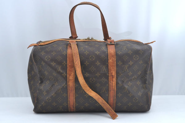 Authentic Louis Vuitton Monogram Sac Souple 45 Hand Boston Bag M41624 Junk 0588I