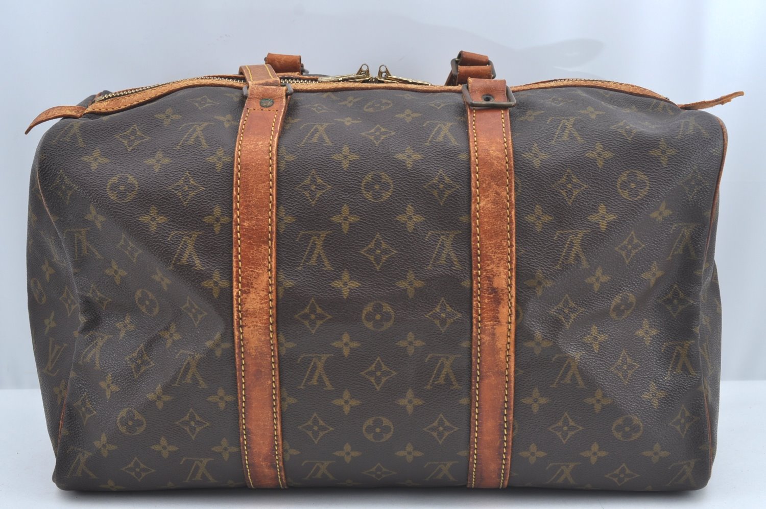 Authentic Louis Vuitton Monogram Sac Souple 45 Hand Boston Bag M41624 Junk 0588I