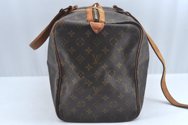 Authentic Louis Vuitton Monogram Sac Souple 45 Hand Boston Bag M41624 Junk 0588I