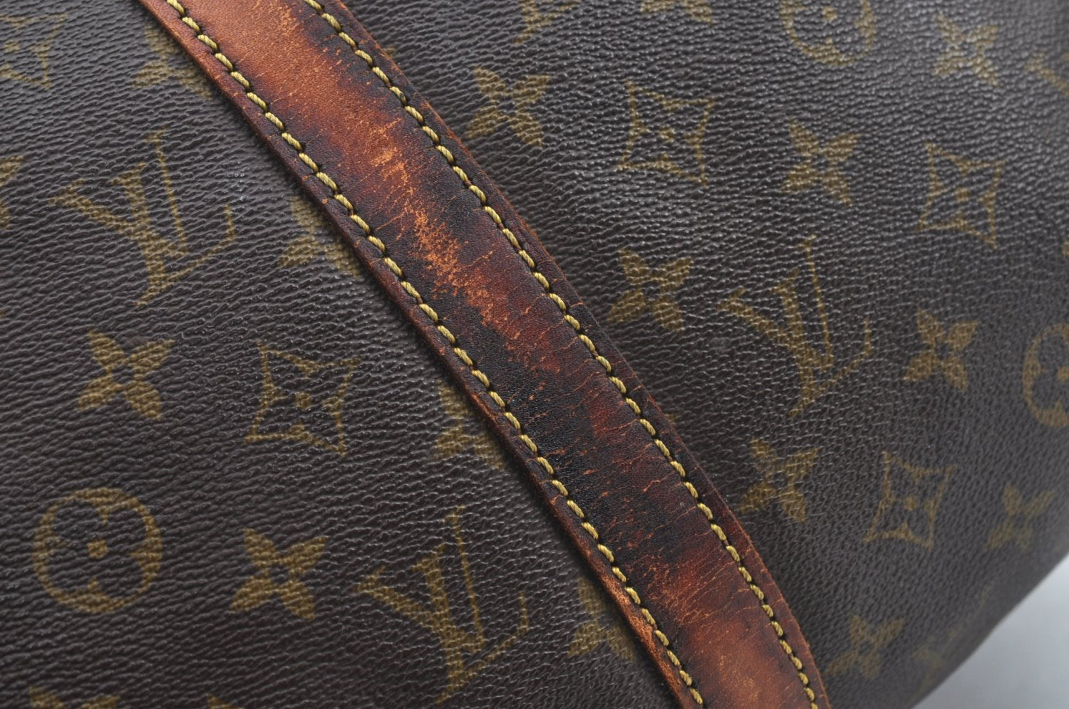 Authentic Louis Vuitton Monogram Sac Souple 45 Hand Boston Bag M41624 Junk 0588I