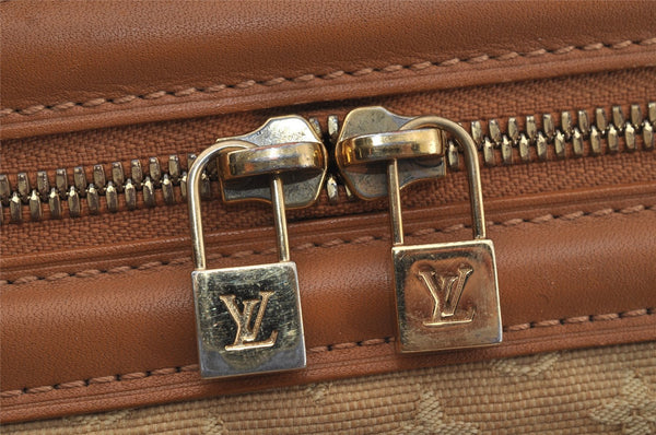 Auth Louis Vuitton Monogram Mini Josephine GM Hand Bag Beige M92413 LV 0589J