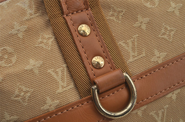 Auth Louis Vuitton Monogram Mini Josephine GM Hand Bag Beige M92413 LV 0589J