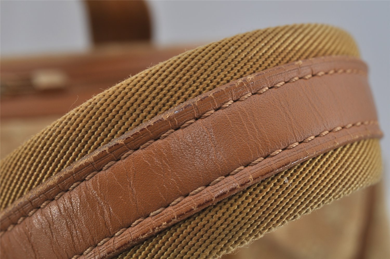 Auth Louis Vuitton Monogram Mini Josephine GM Hand Bag Beige M92413 LV 0589J