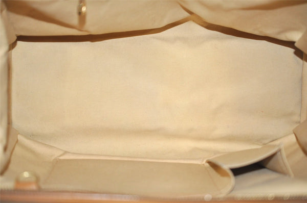 Auth Louis Vuitton Monogram Mini Josephine GM Hand Bag Beige M92413 LV 0589J