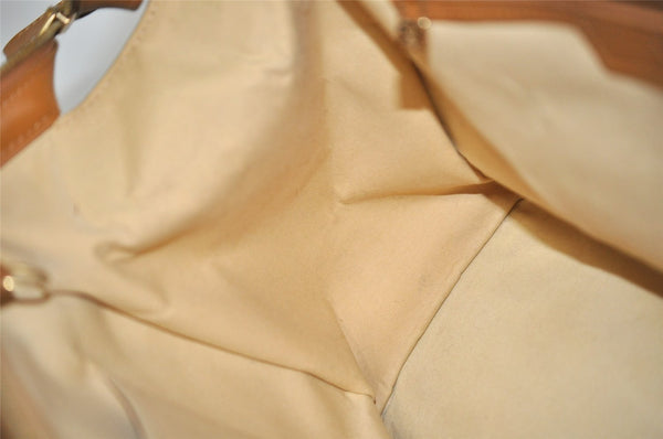 Auth Louis Vuitton Monogram Mini Josephine GM Hand Bag Beige M92413 LV 0589J