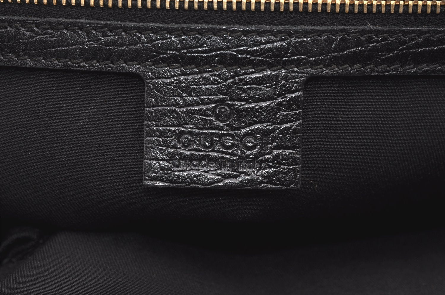 Authentic GUCCI Sherry Line Hand Tote Bag GG Canvas Leather 139261 Navy 0589K