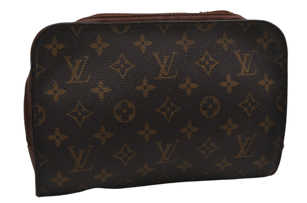 Authentic Louis Vuitton Monogram Orsay Clutch Hand Bag Purse M51790 LV 0590K