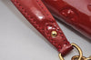 Authentic Louis Vuitton Vernis Sunset Blue Bird Shoulder Bag Red M93543 LV 0591J