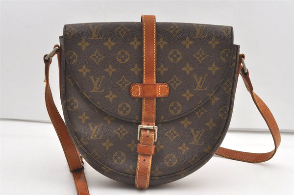 Authentic Louis Vuitton Monogram Chantilly GM Shoulder Cross Bag Old Model 0591K