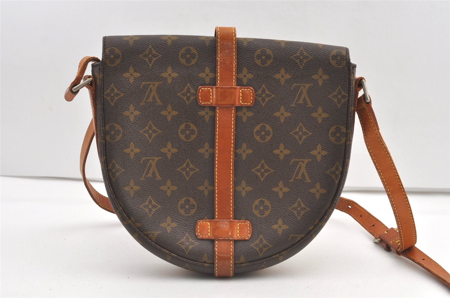 Authentic Louis Vuitton Monogram Chantilly GM Shoulder Cross Bag Old Model 0591K