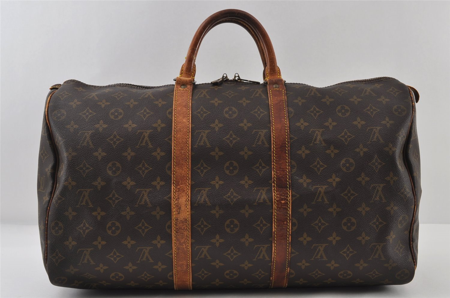 Authentic Louis Vuitton Monogram Keepall 50 Travel Boston Bag M41426 LV 0592J