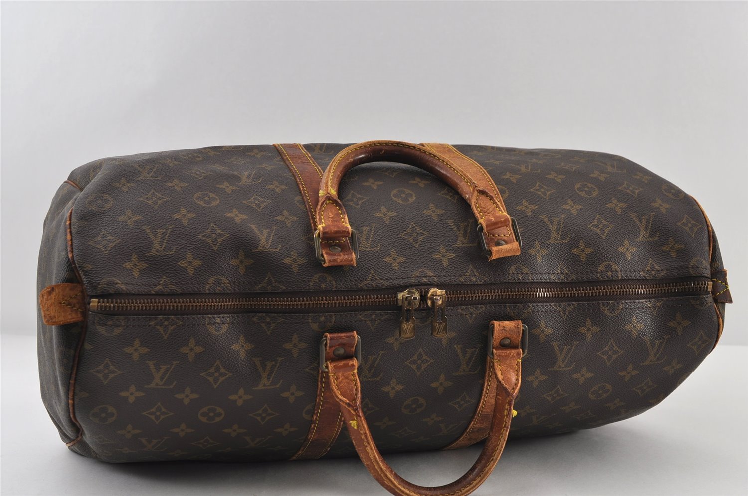 Authentic Louis Vuitton Monogram Keepall 50 Travel Boston Bag M41426 LV 0592J